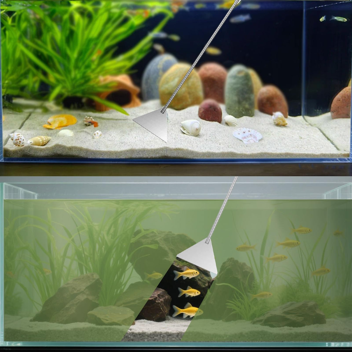 9IN1 Aquarium Cleaning Tools Long Handle Algae Scraper Y7550