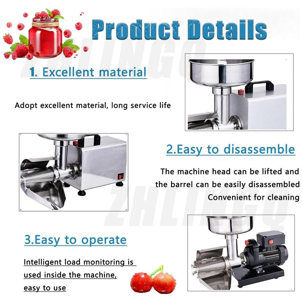 450W Stainless Steel Electric Tomato Strainer Q4335
