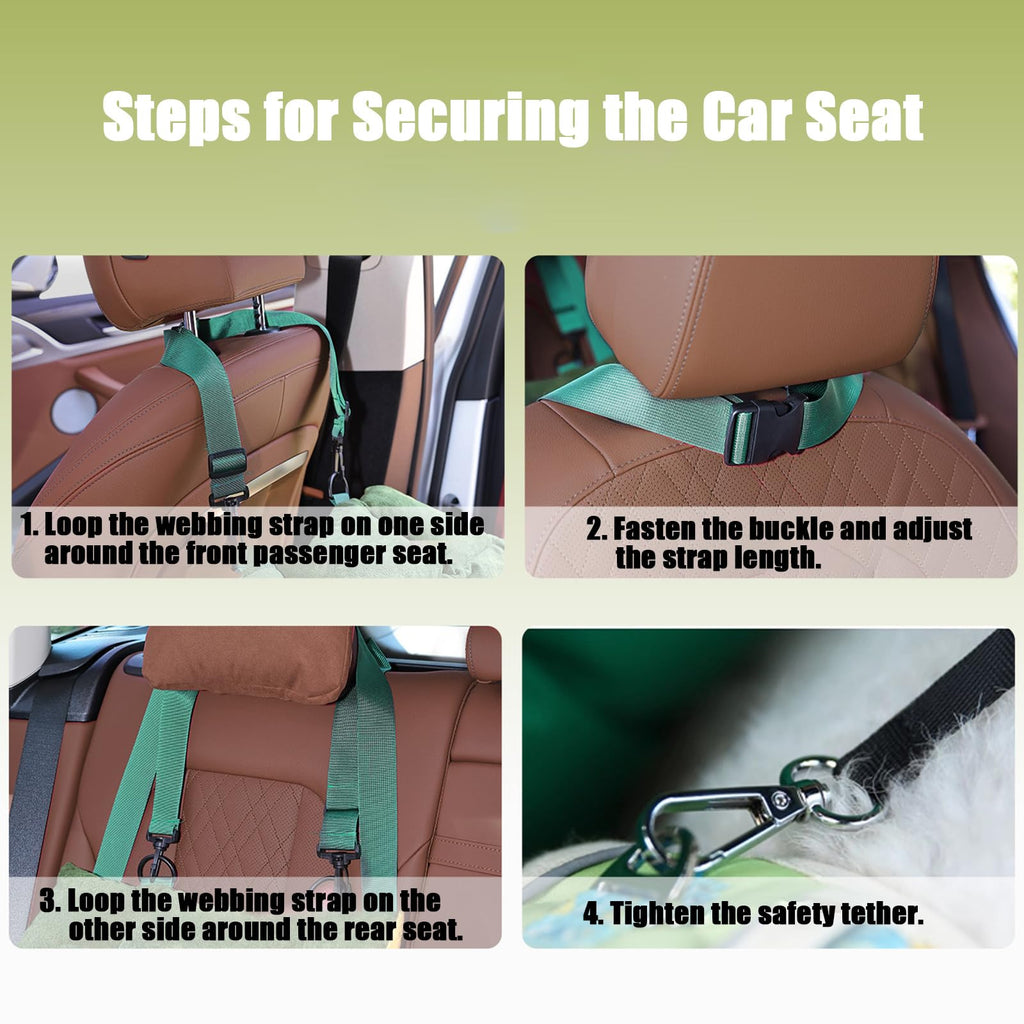 2-in-1 Elevated Dog Car Seat F667631