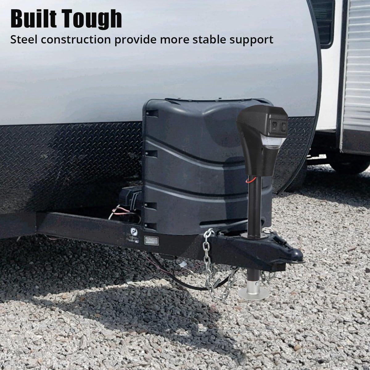 3500lbs 12V Electric Tongue Jack with LED W9667