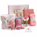 11 Pc Pink Care Package with Blanket P2911