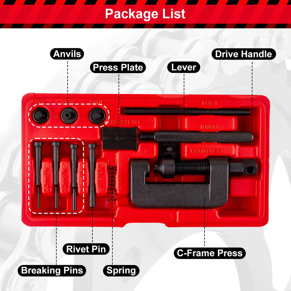13 Pcs Motorcycle Chain Breaker Tool Kit H839
