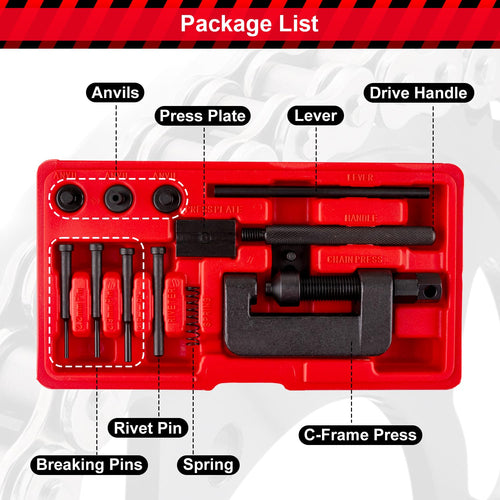 13 Pcs Motorcycle Chain Breaker Tool Kit H839