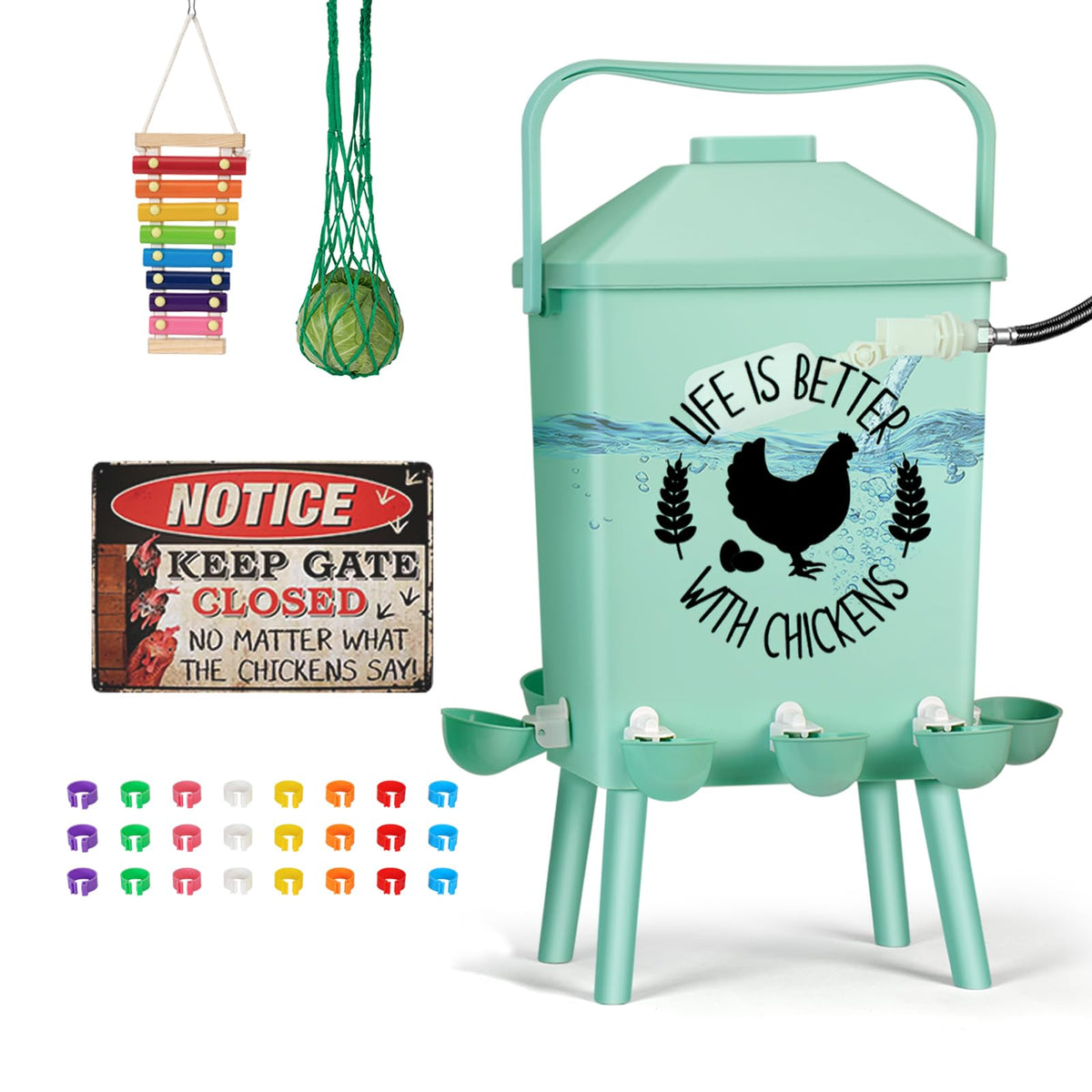 4.2Gal Hanging Chicken Waterer V169