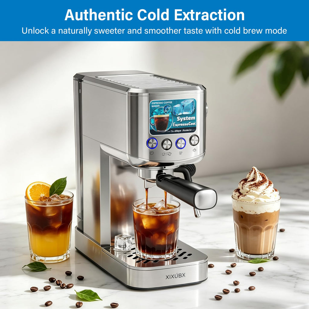 Cold Brew Espresso Machine with Milk Frother B1033