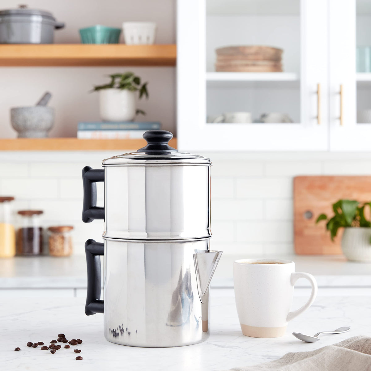Stainless Steel 10 Cup Drip Coffee Maker J116