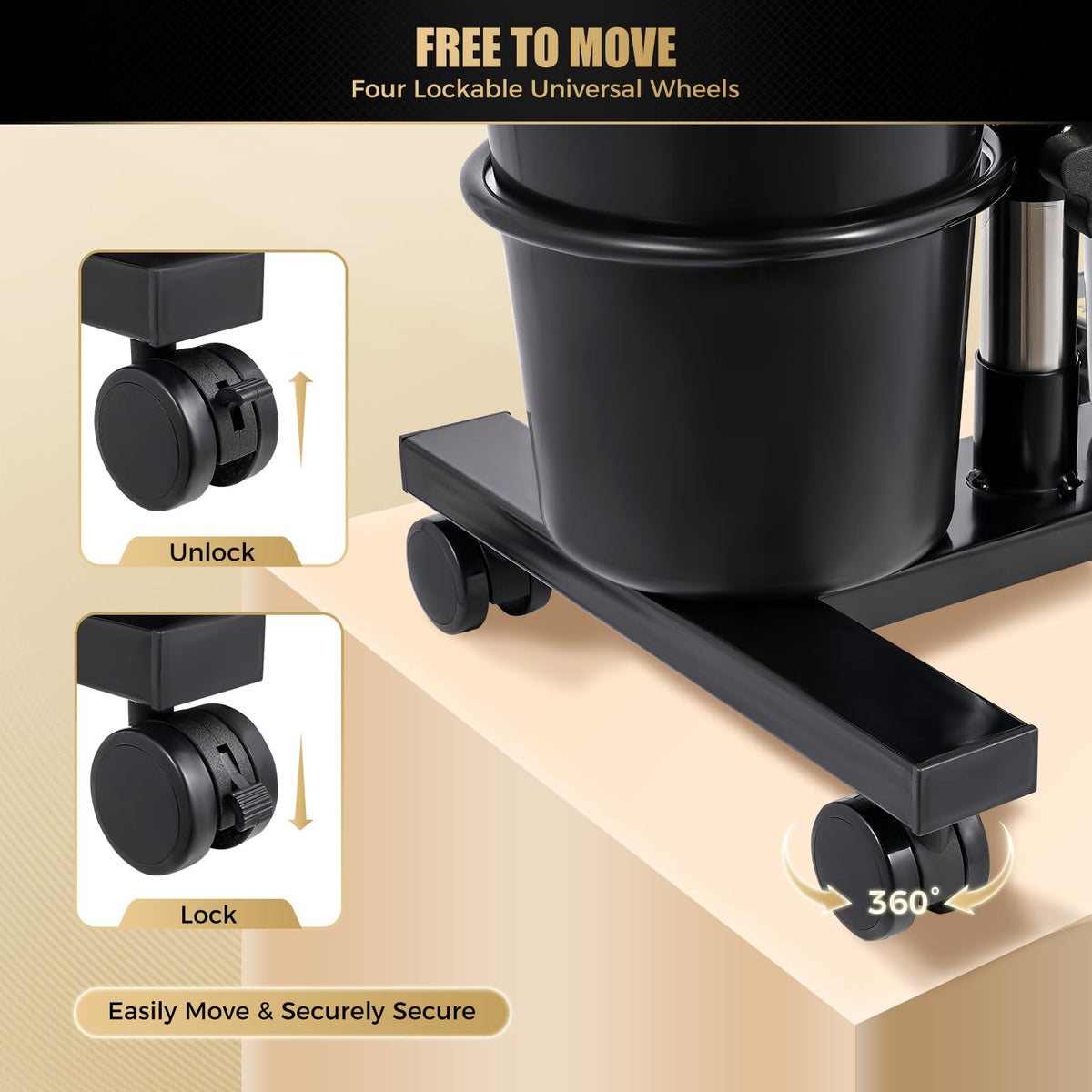 Portable Shampoo Basin with 2 Buckets, Height Adjustable J991