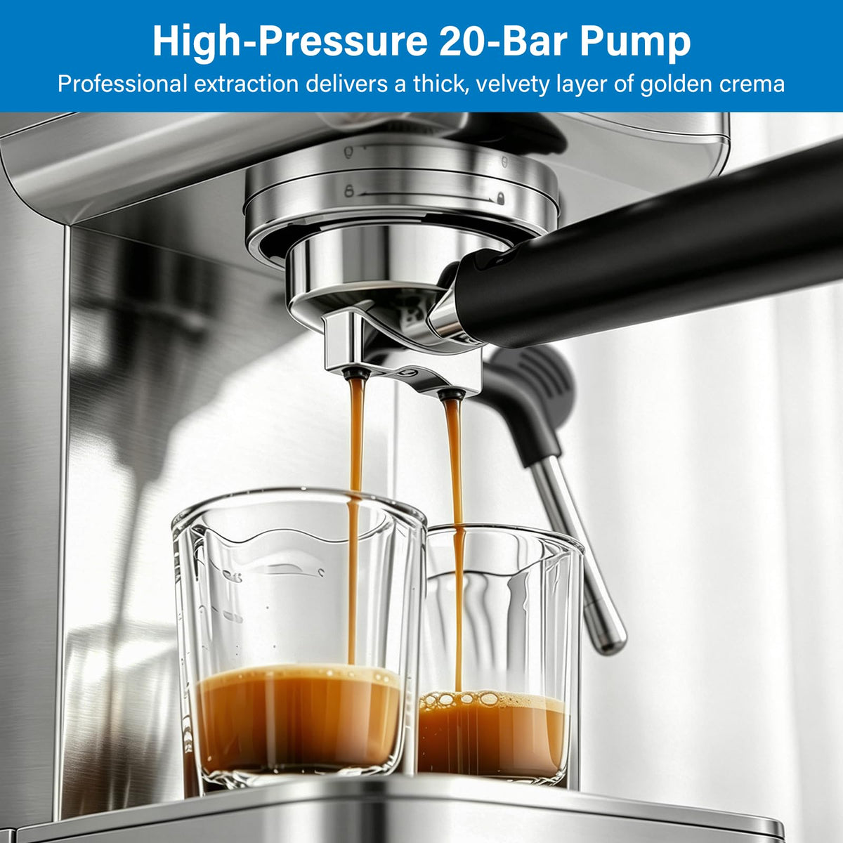 Cold Brew Espresso Machine with Milk Frother B1033