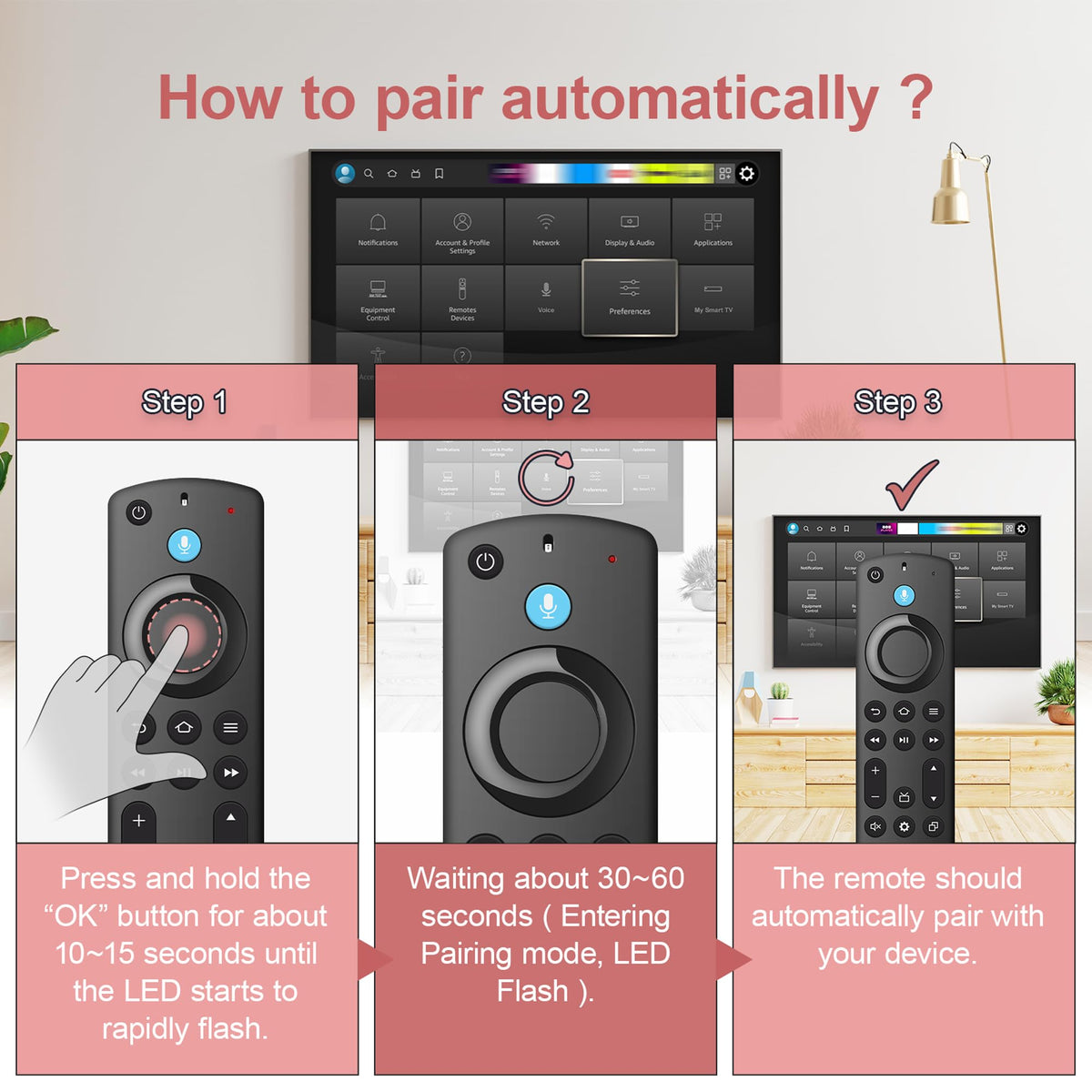 Replacement Remote for Fire TV Stick and Smart TVs with Voice C6969