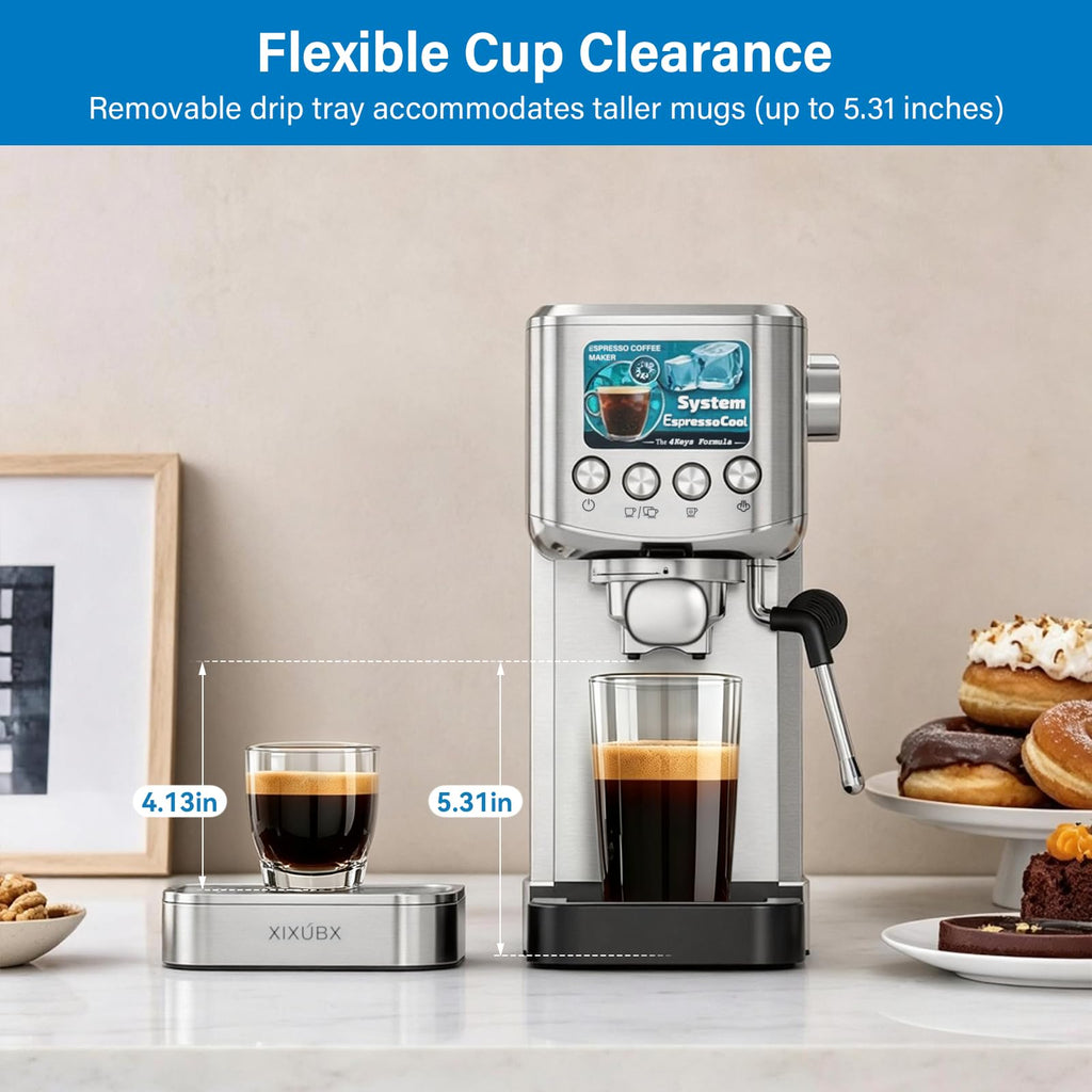 Cold Brew Espresso Machine with Milk Frother B1033