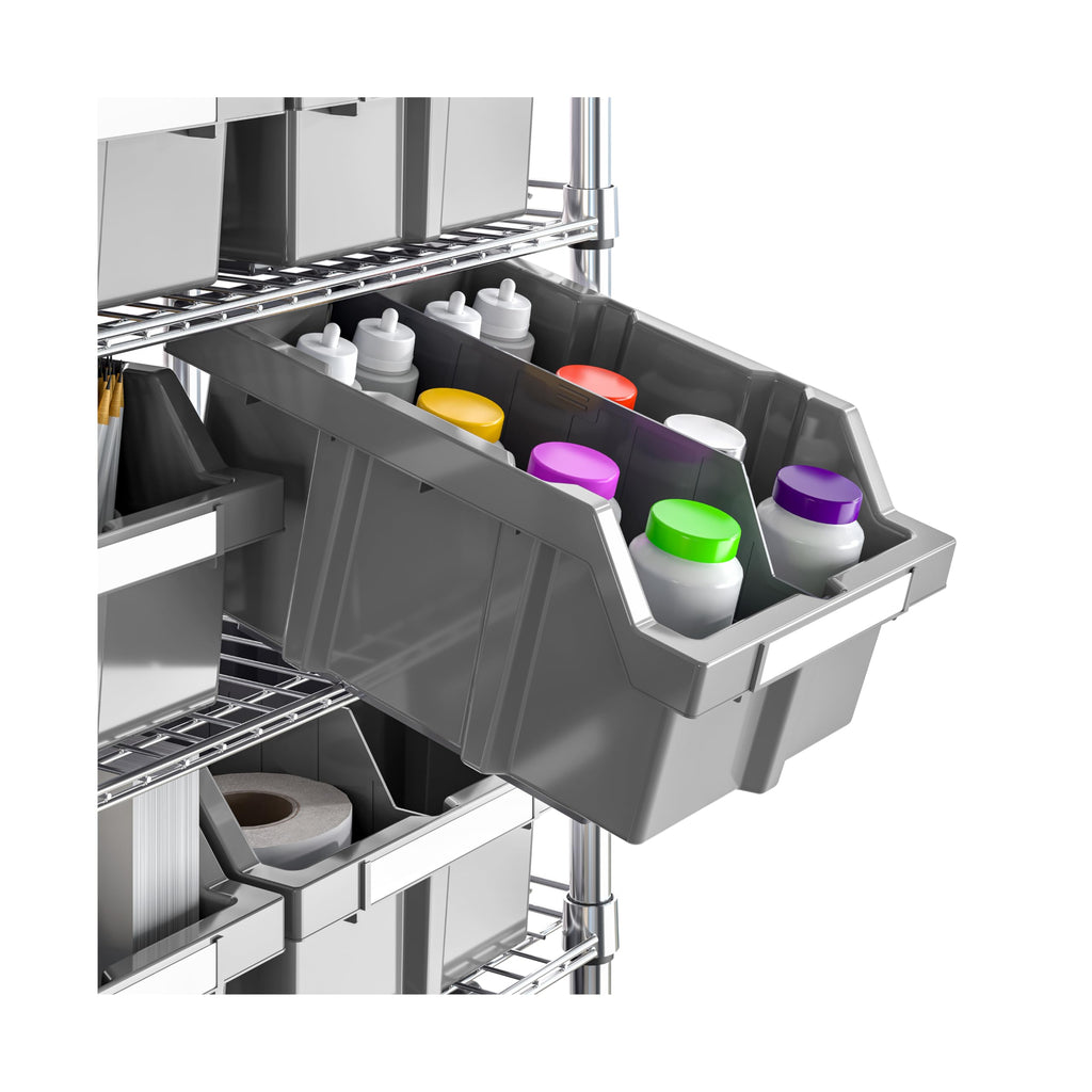 7-Tier 16-Bin Steel Wire Shelving Rack U66373