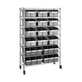 7-Tier 16-Bin Steel Wire Shelving Rack U66373
