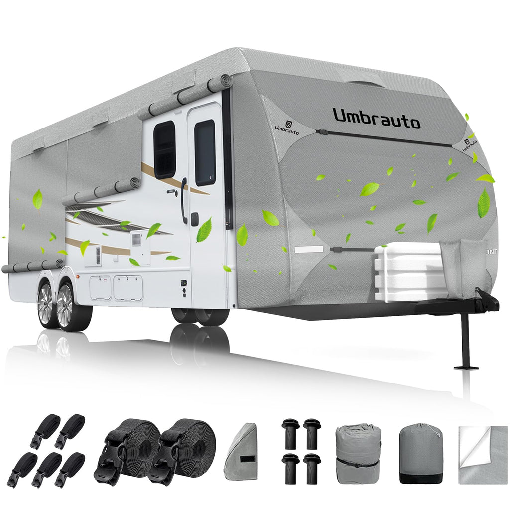Lightweight Waterproof RV Cover Fits 24-27ft Travel Trailer P936046