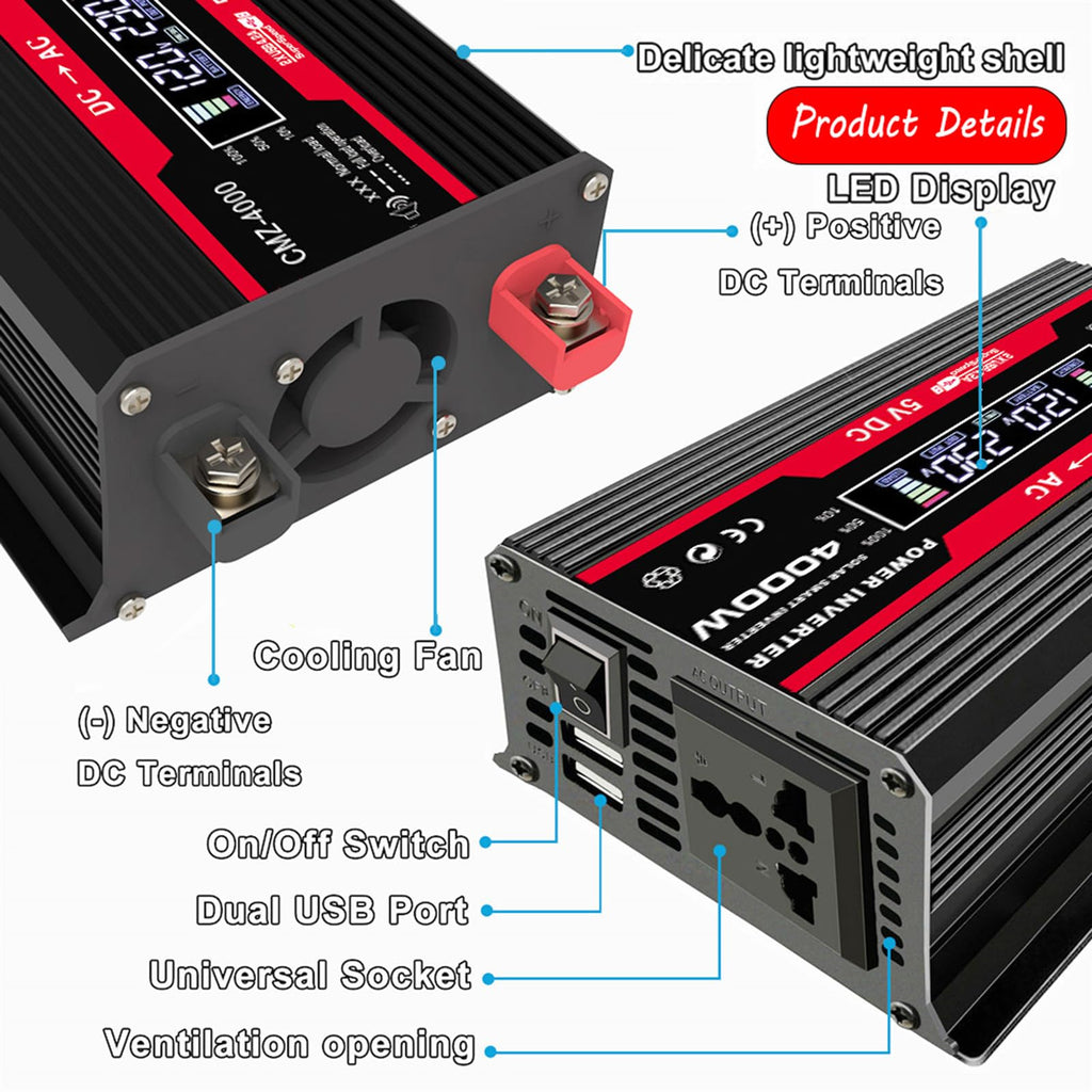 12V Off-Grid Solar Panel Kit with Inverter & Charge Controller S6503