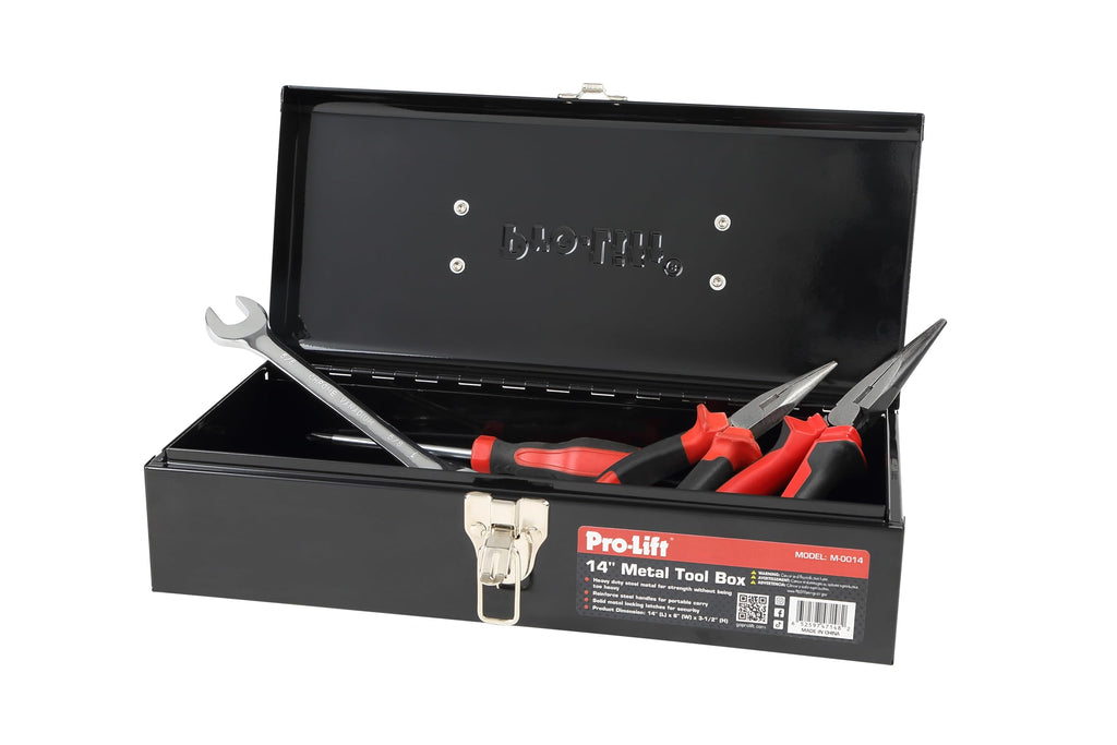 14-inch Metal Tool Box with Handle F635357