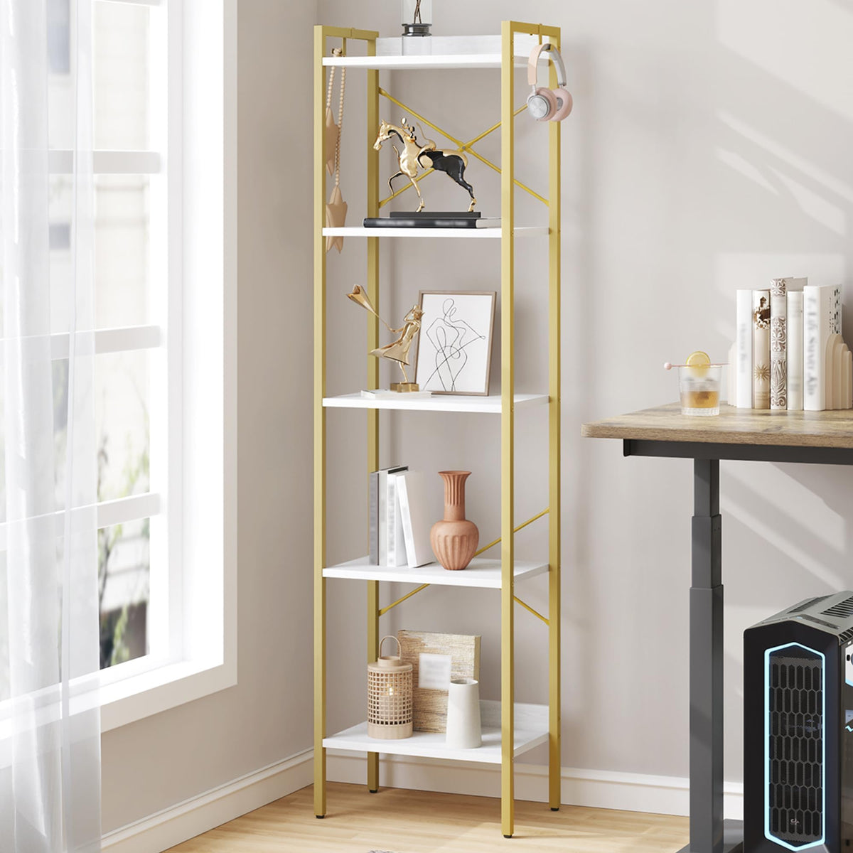 Bookshelf with 2 Hooks N349309