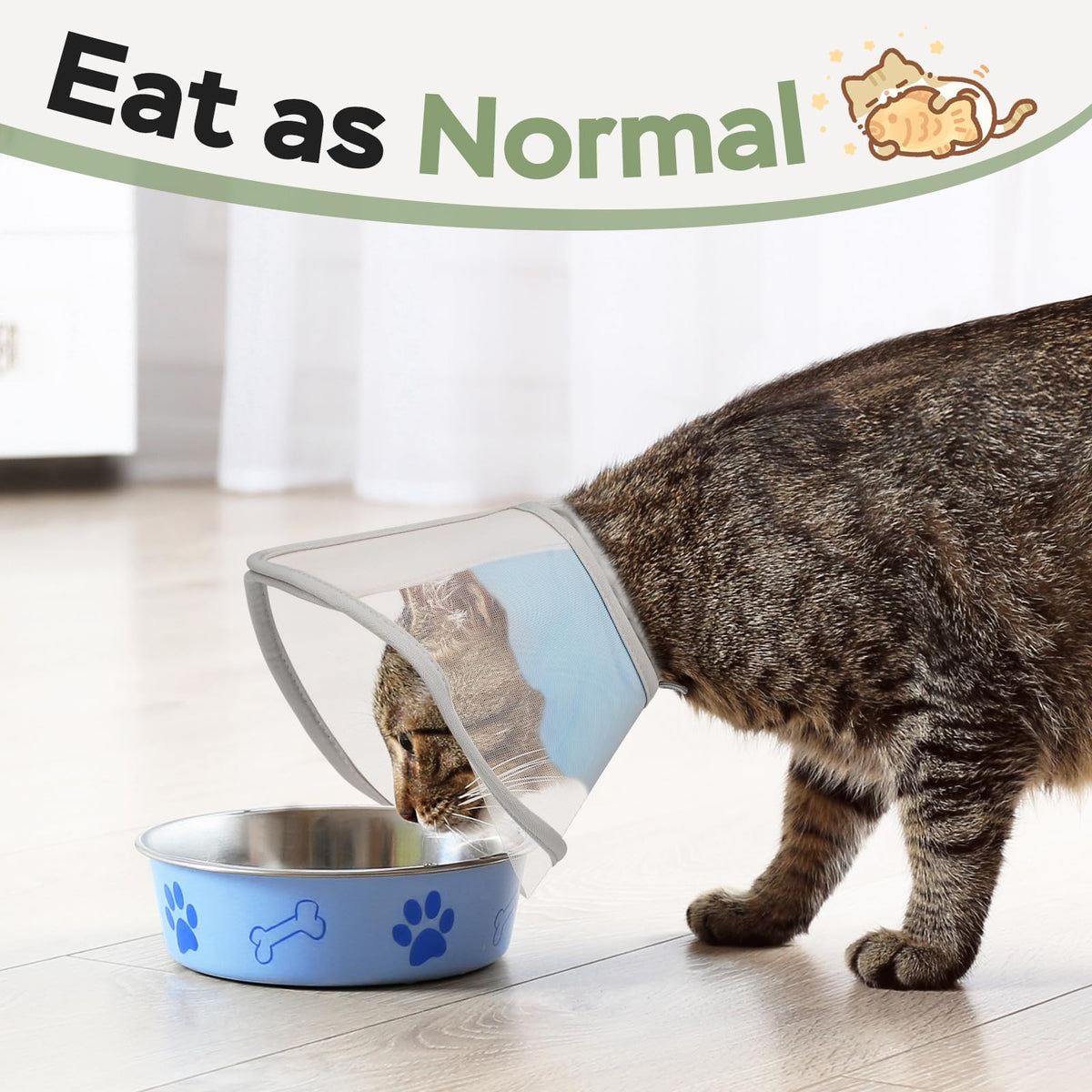 Soft Waterproof Mesh Cat Recovery Cone Collar Y90052