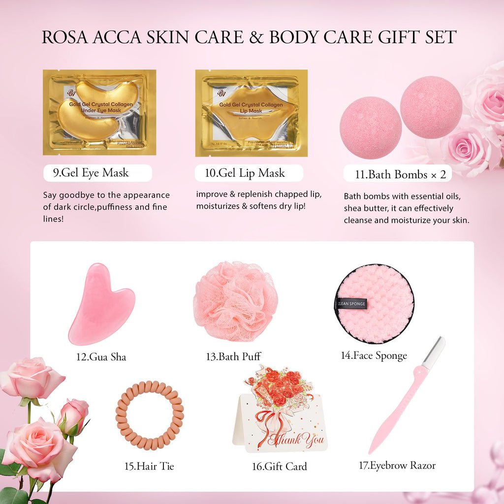 23 Pcs Facial Skin Care Bath and Body Set A784165