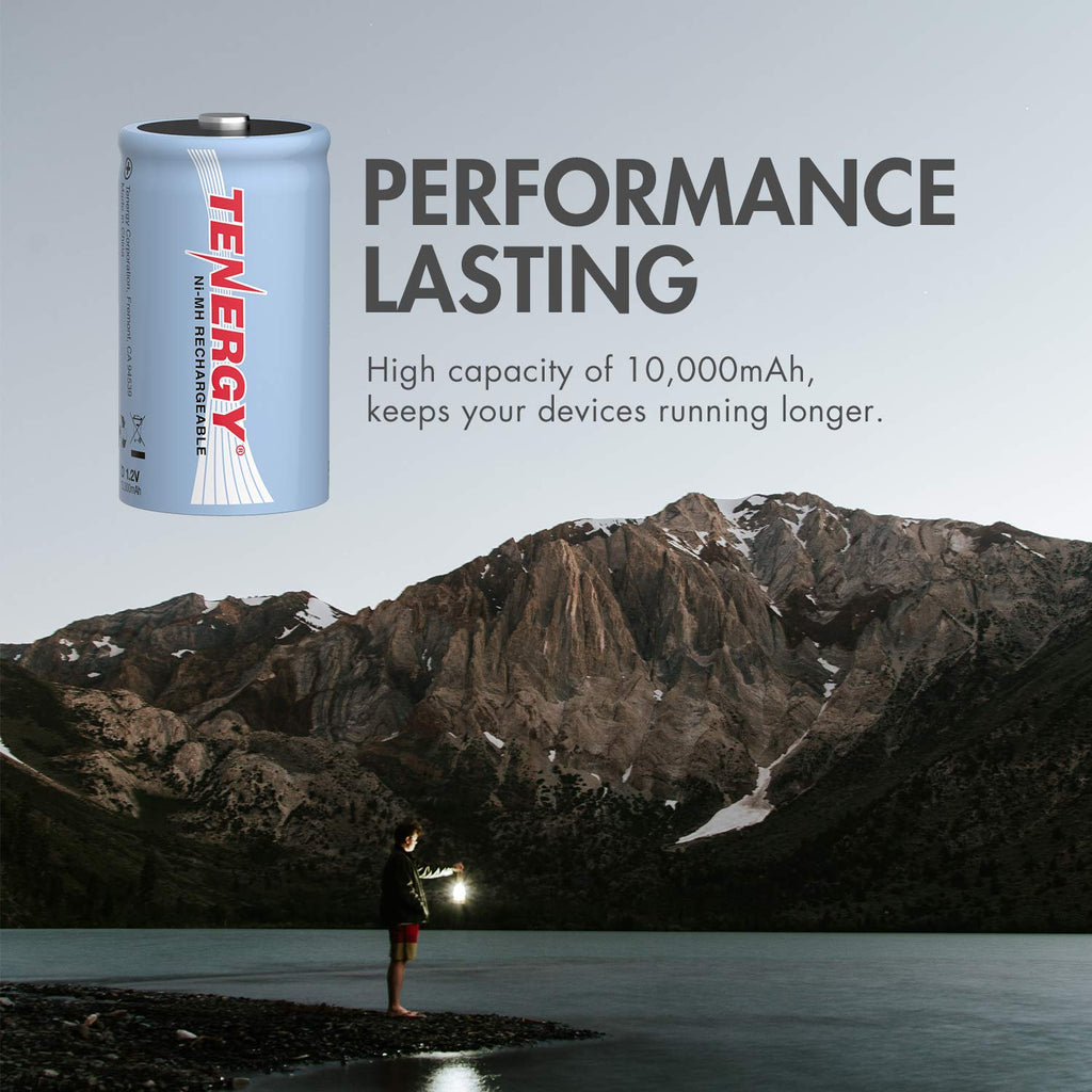 D Size 10000mAh NiMH Rechargeable Battery L3239