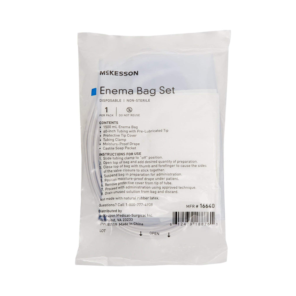Non-Sterile Single Use Disposable Enema Bag Set 50 Count A1481