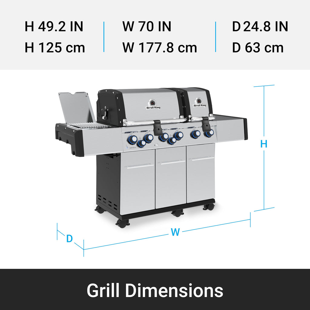 Liquid Propane 6-Burner Stainless Steel H662