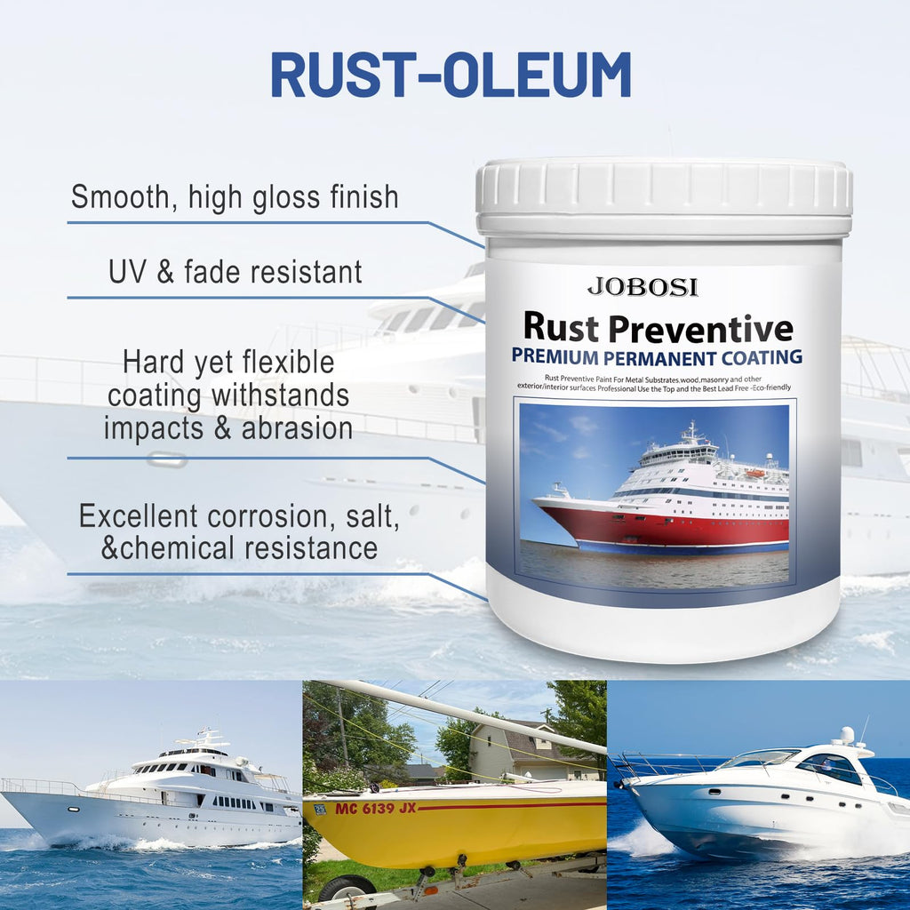 White Marine-Grade Water-Based Rust Preventative Paint 32 FL Oz Z92550