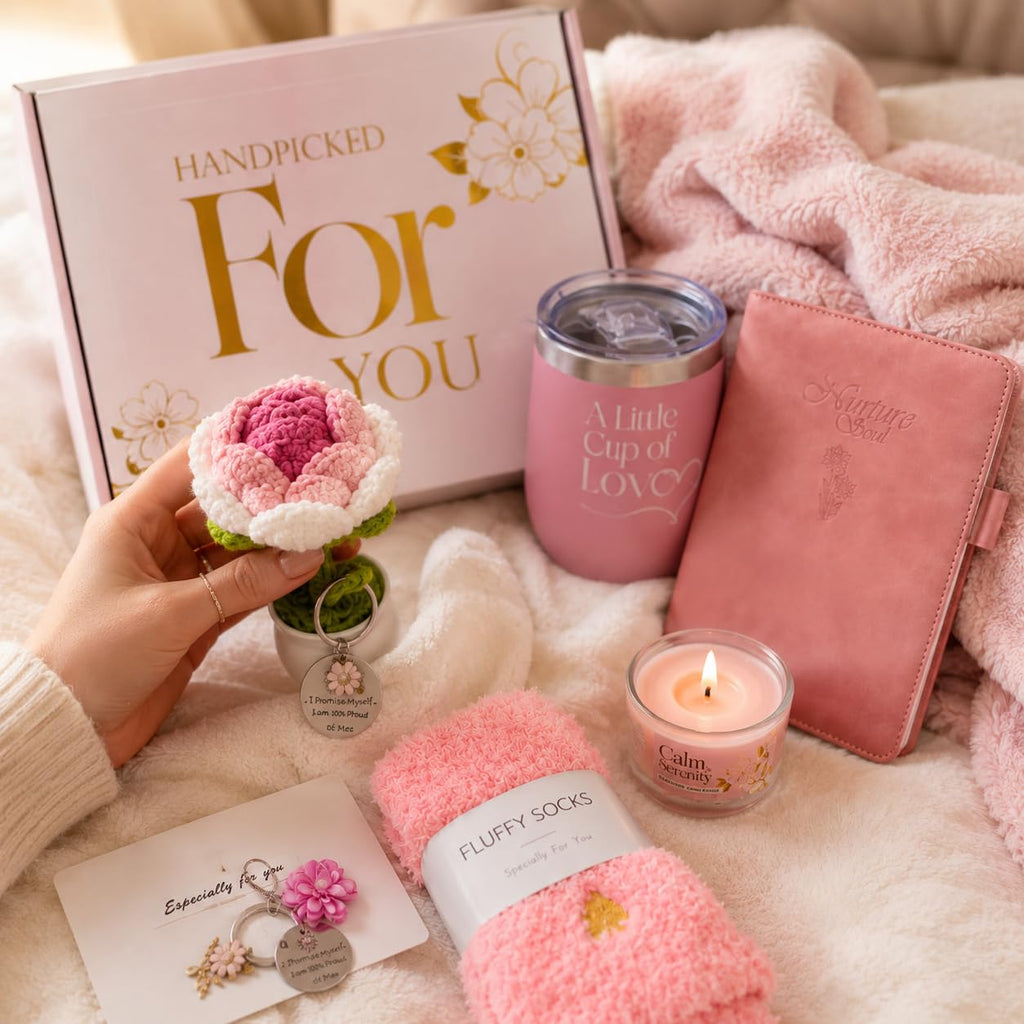 11 Pc Pink Care Package with Blanket P2911