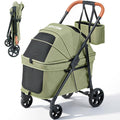 Foldable Pet Stroller Green S94633