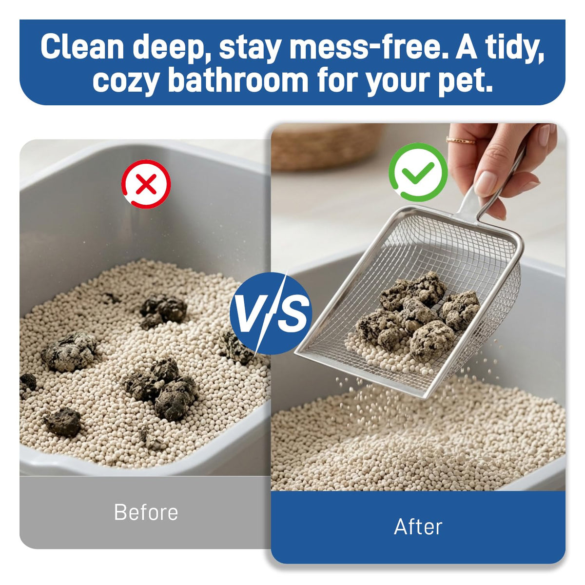 Stainless Steel Cat Litter Scoop S276