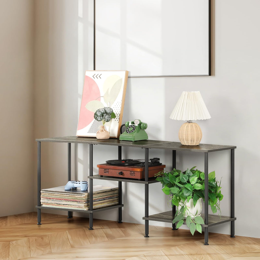 50 Inch Dark Grey TV Stand with Storage C190