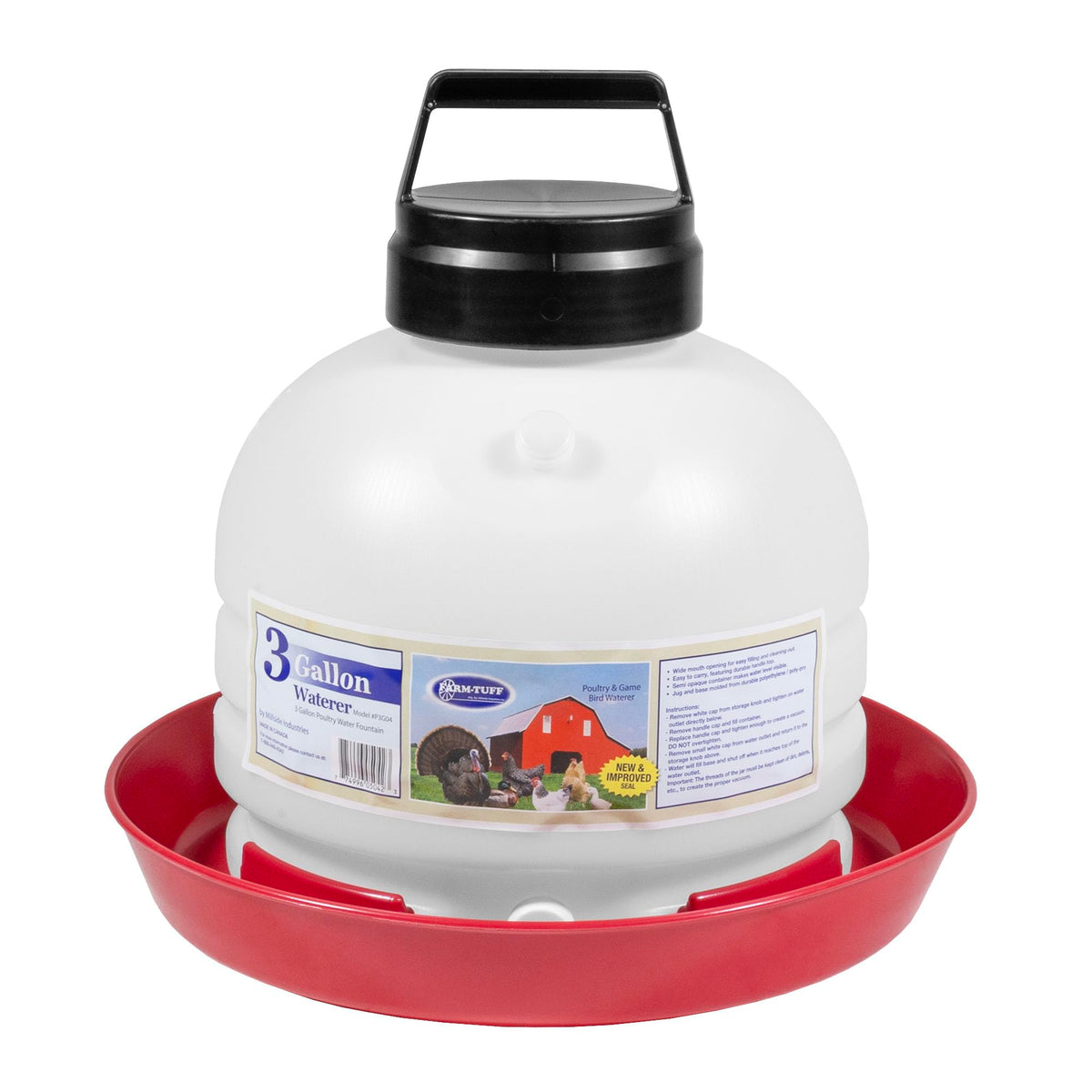 3 Gallon BPA-Free Plastic Hanging Chicken Waterer R804991