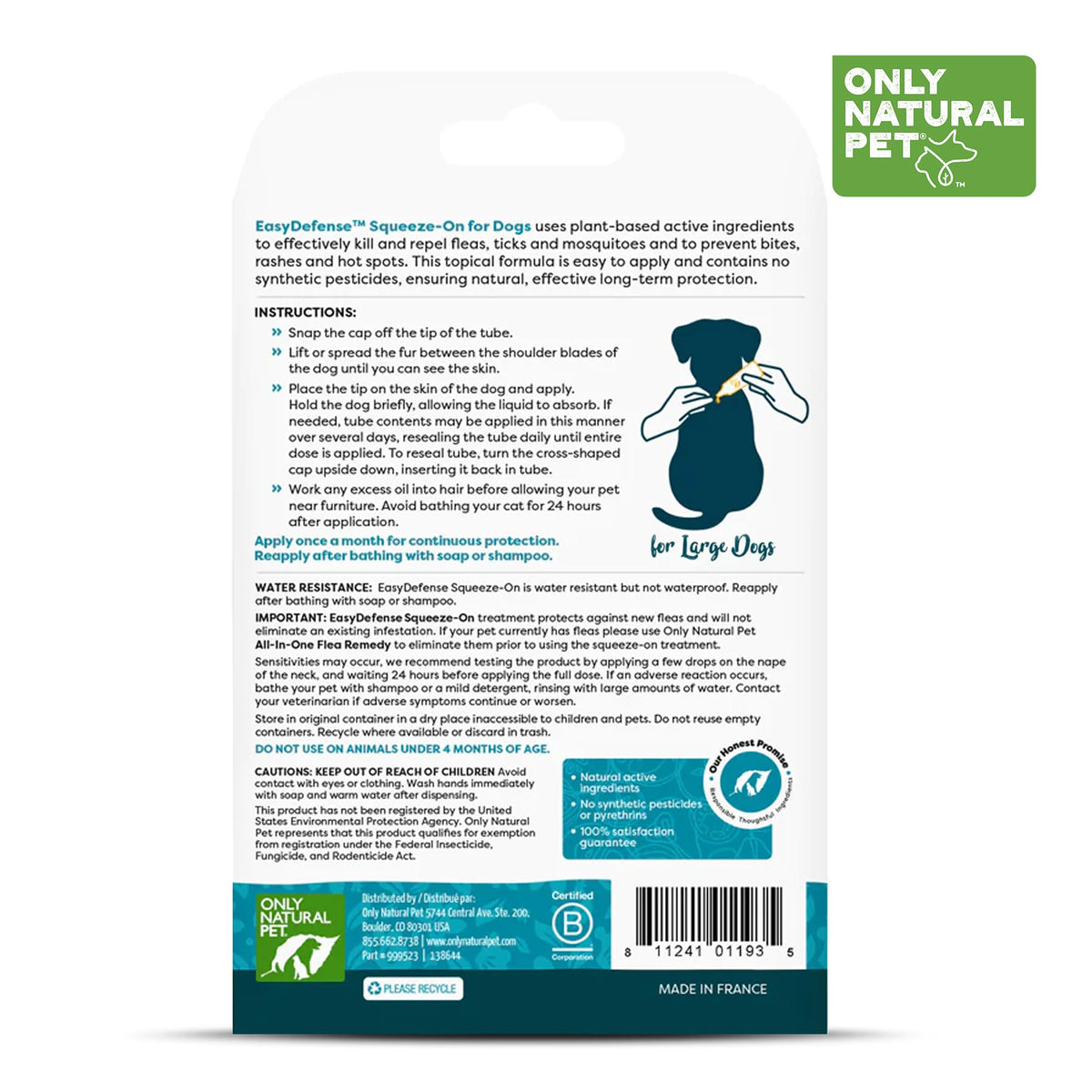 Flea and Tick Prevention for Large Breed Dogs Q388