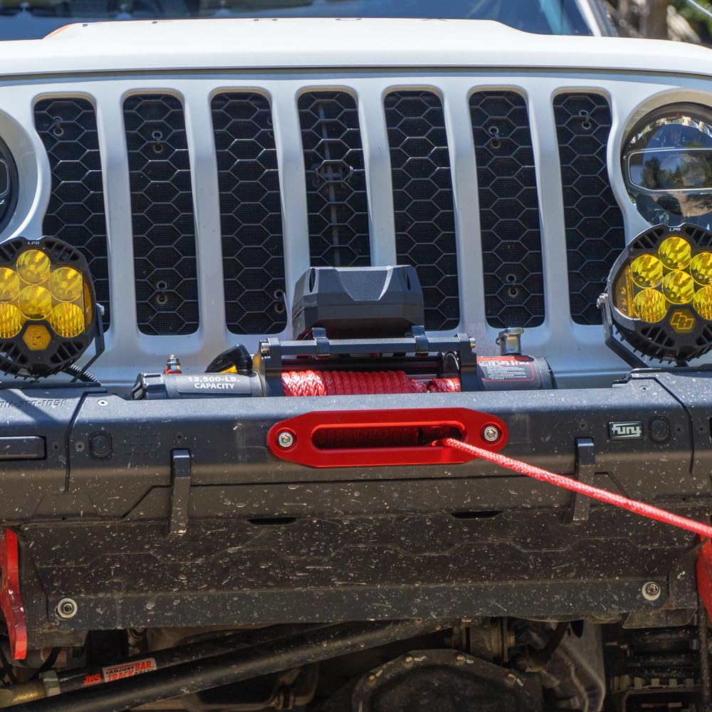 13500lb Waterproof 12V Synthetic Rope Electric Truck Winch W1755