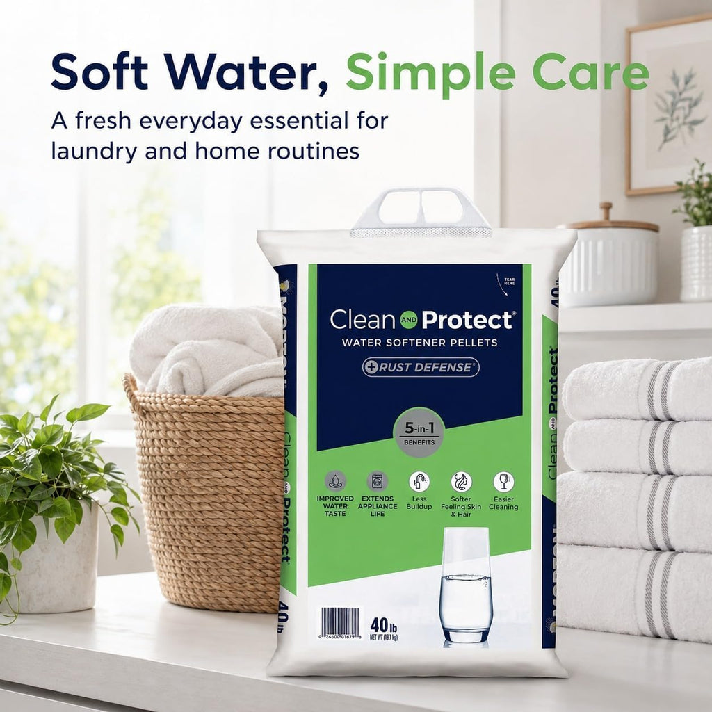 Water Softener Salt Crystals 40 lb Pack of 4 S36527