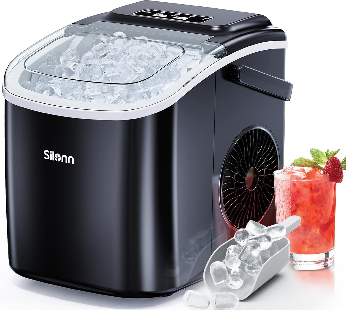 Black Countertop Ice Maker E39932