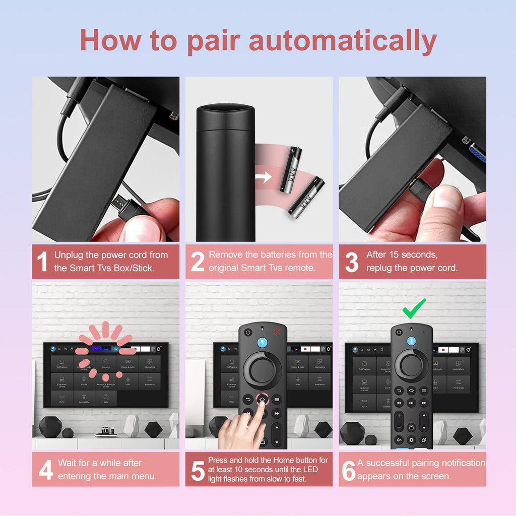 Replacement Remote for Fire TV Stick and Smart TVs with Voice C6969