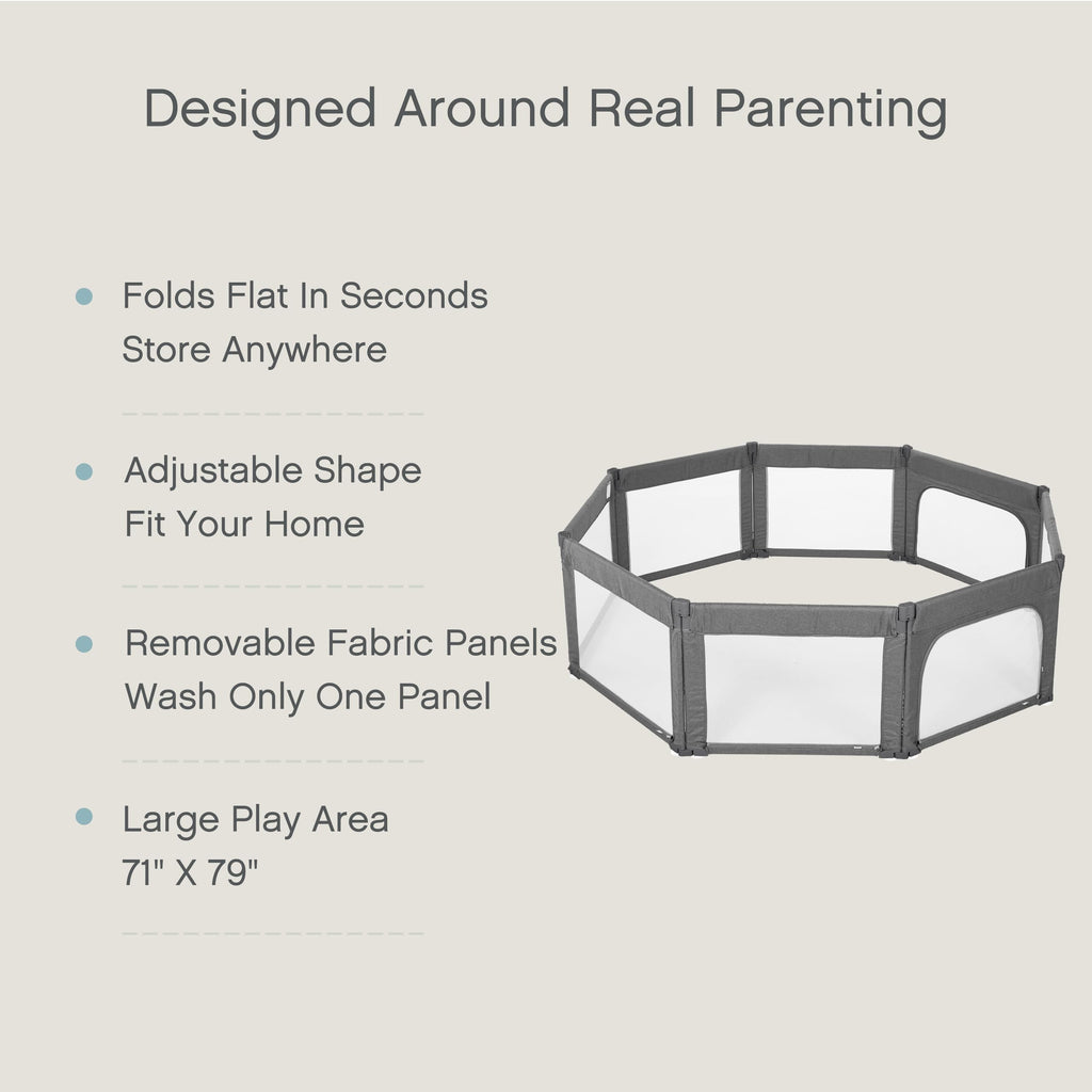 8-Panel Foldable Baby Playpen W632367