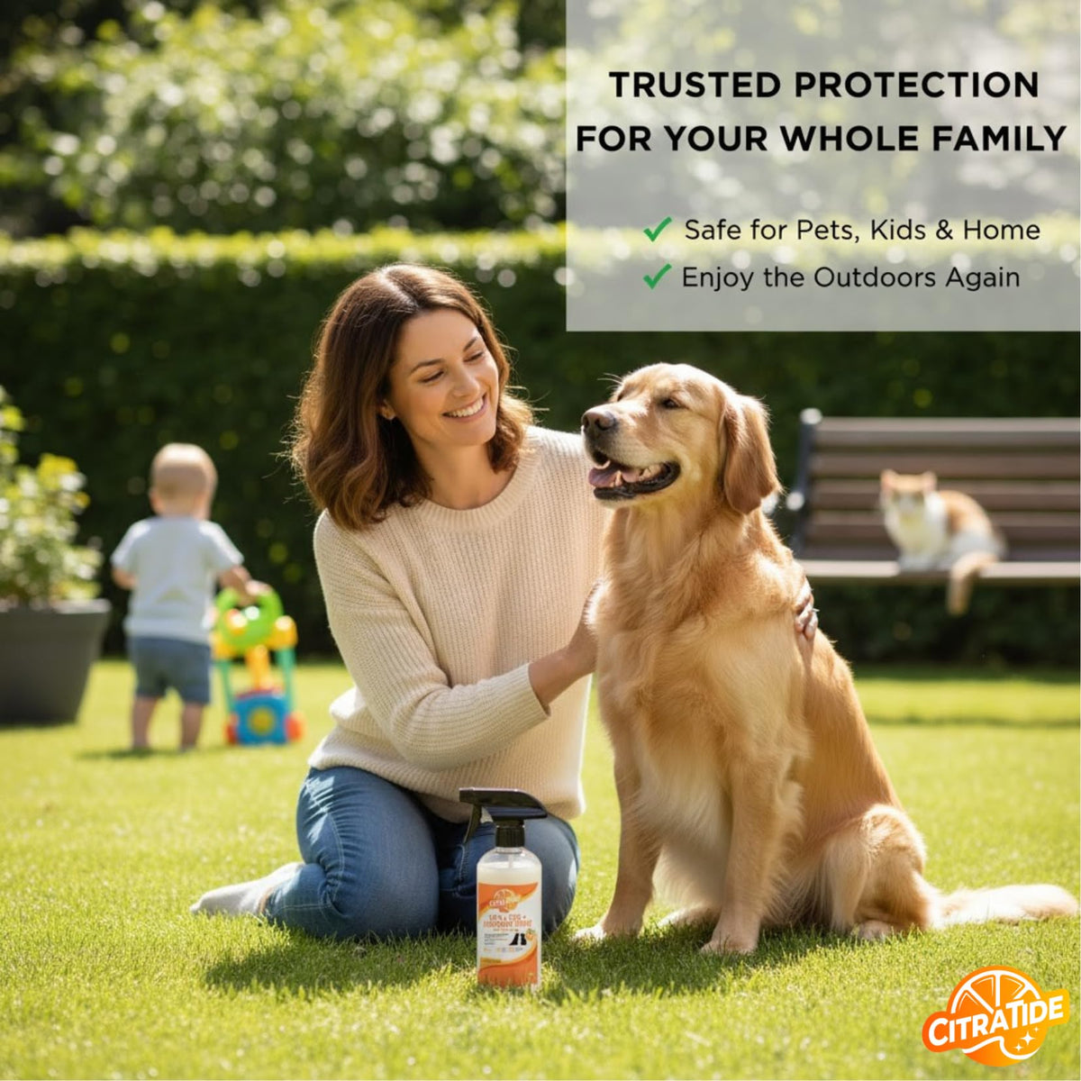 Plant-Based Cedarwood & Citrus Flea Tick & Mosquito Spray for Dogs 16 fl oz O57048