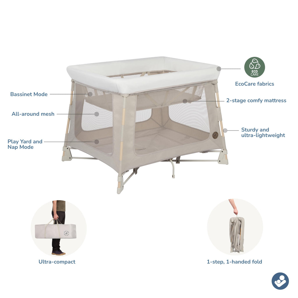 Baby Playard with Bassinet and Mat L455