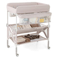 Portable Foldable Baby Changing Table with Wheels X971691