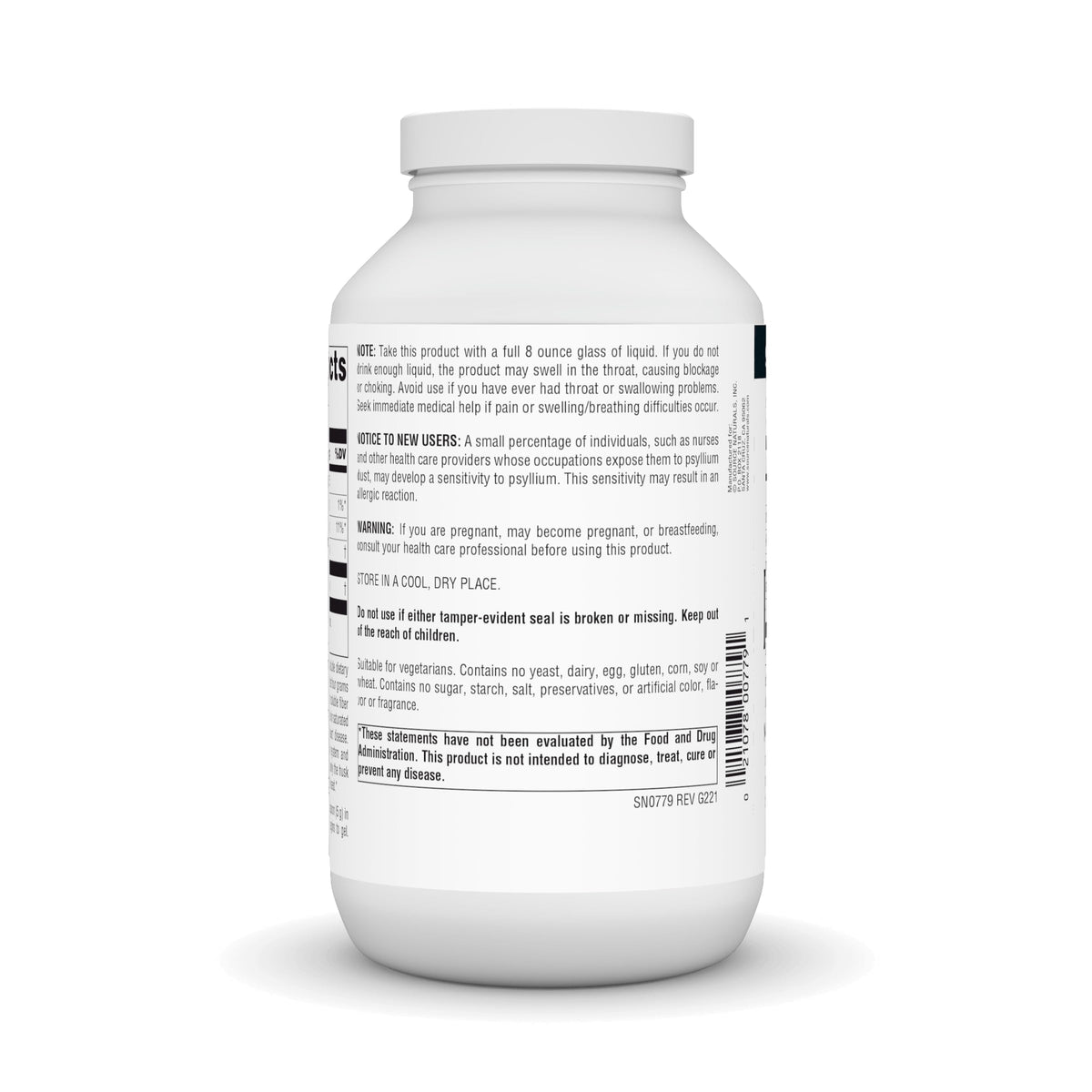 Psyllium Husk Powder, 12 oz O172803