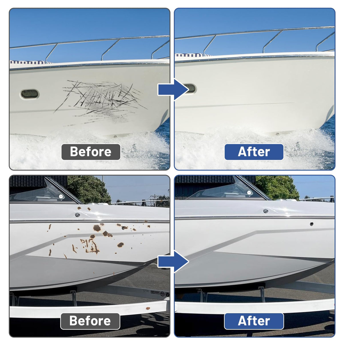 White Marine-Grade Water-Based Rust Preventative Paint 32 FL Oz Z92550