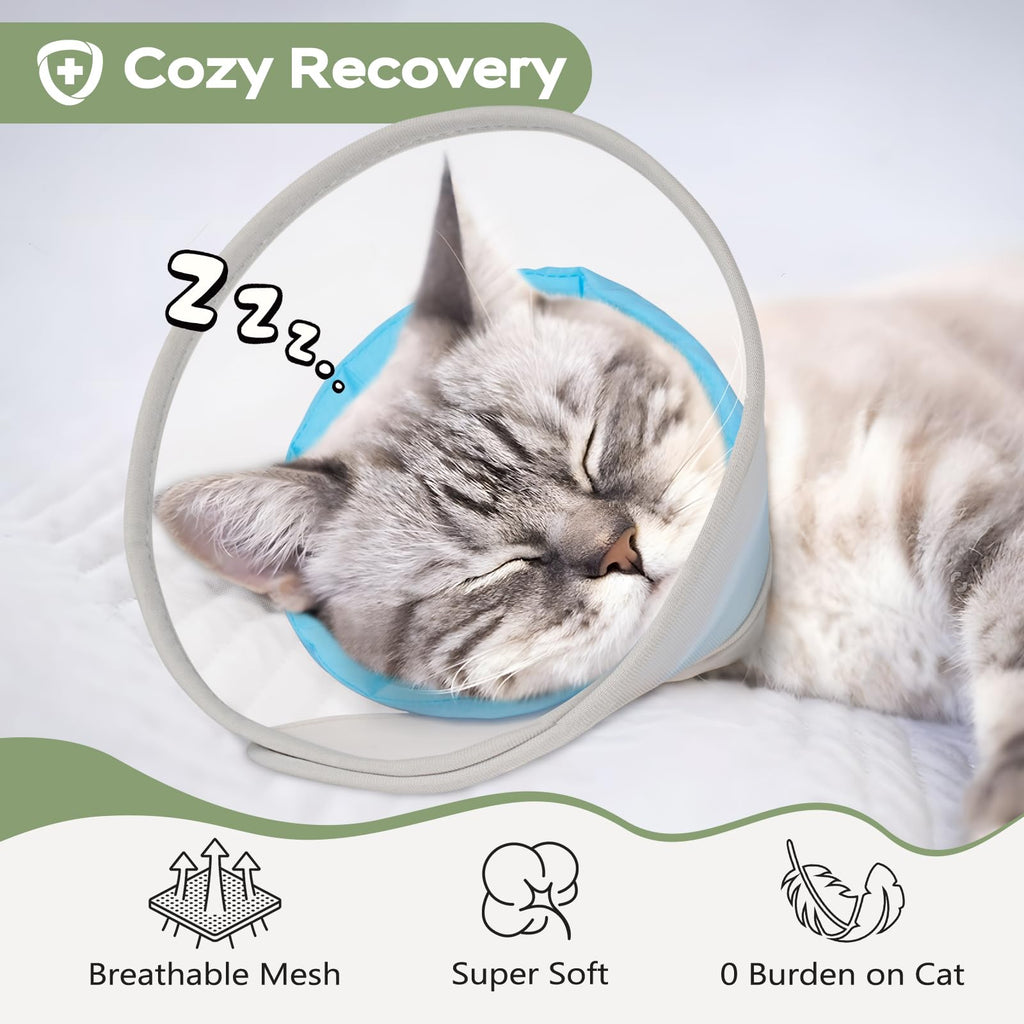 Soft Waterproof Mesh Cat Recovery Cone Collar Y90052