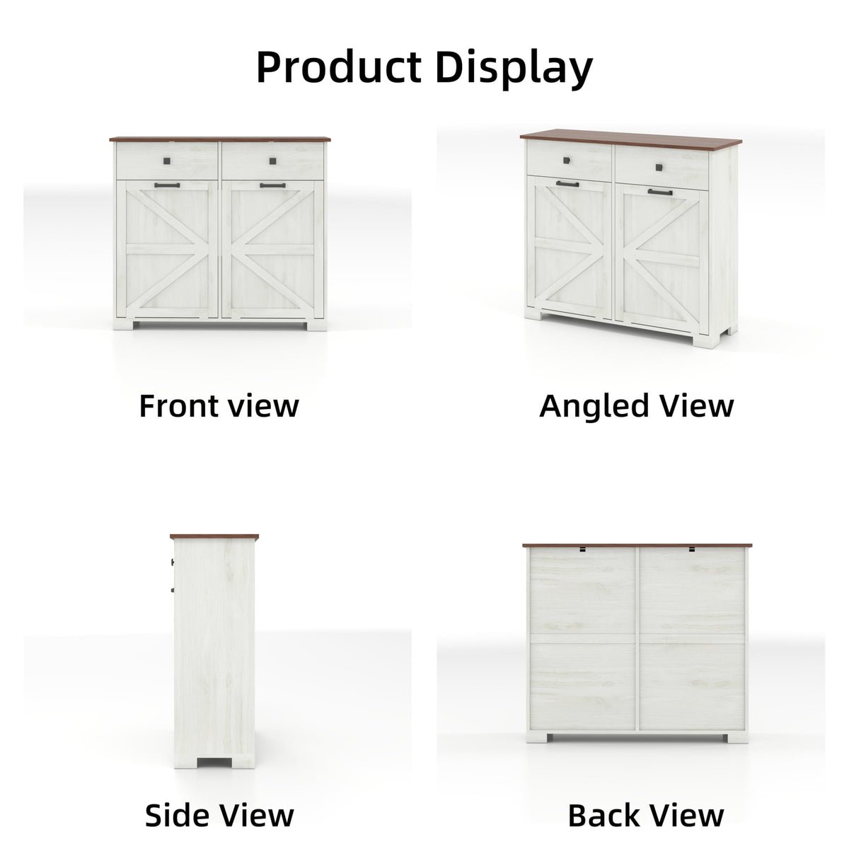Double Tilt-Out Trash Cabinet for 2x10 Gallon Cans G977