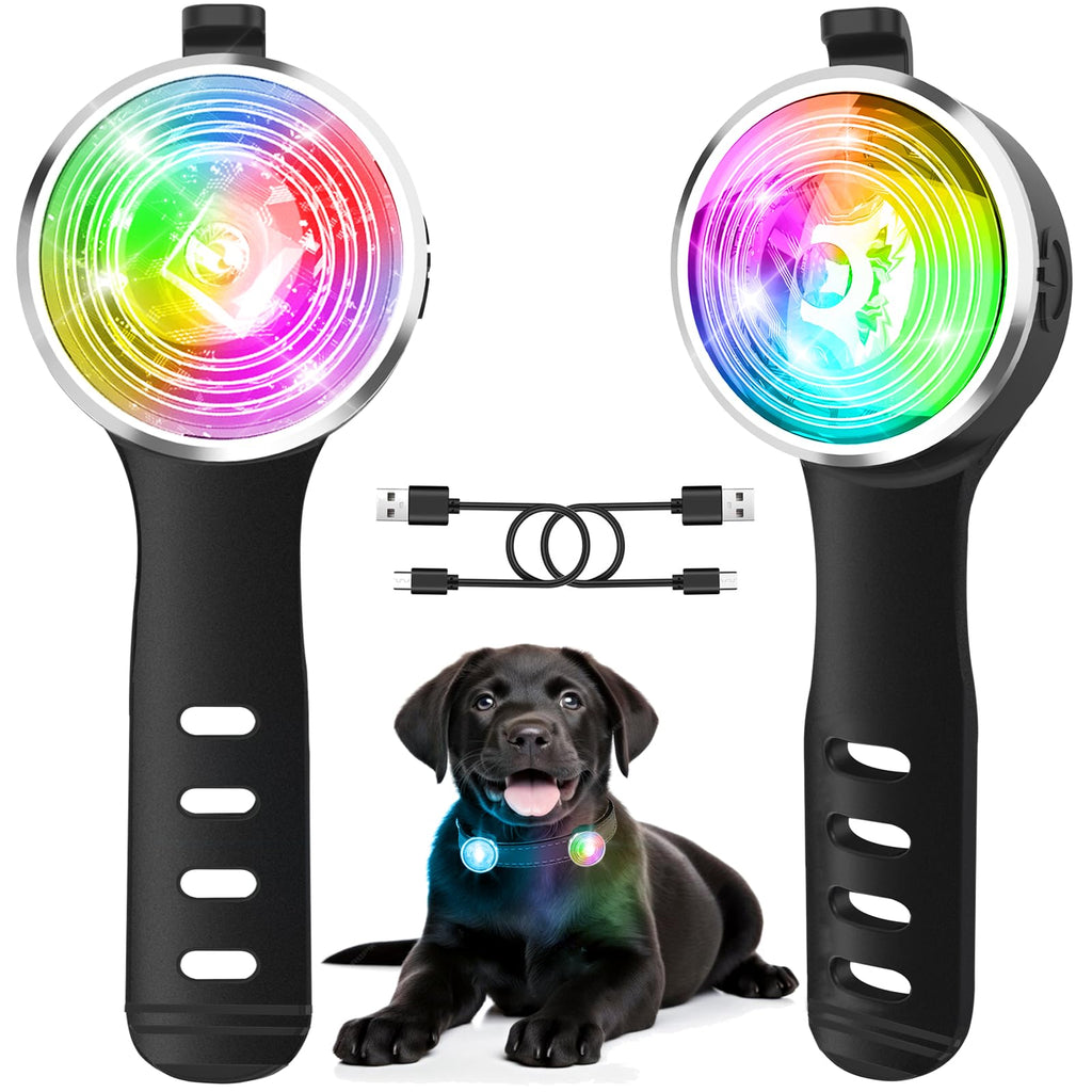 2-Pack Rechargeable Dog Collar Lights T221570