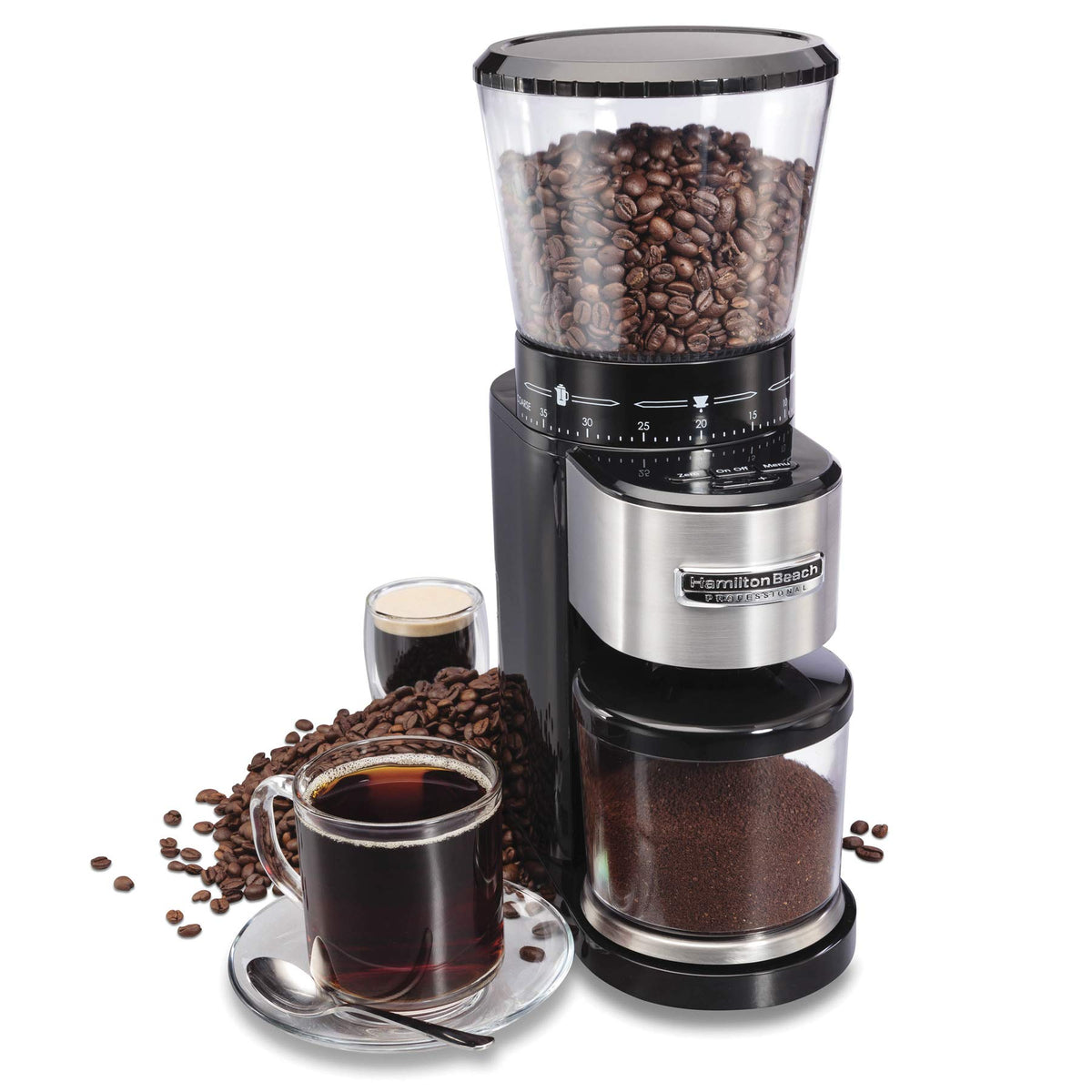 Stainless Steel Conical Burr Digital Coffee Grinder X327