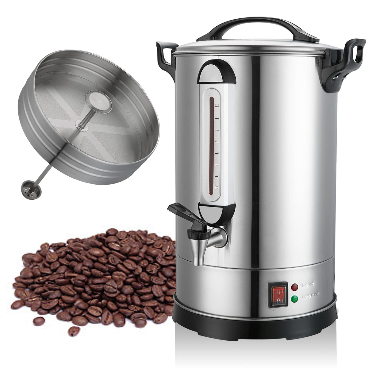 16L 304 Stainless Steel Commercial Coffee Urn M29875