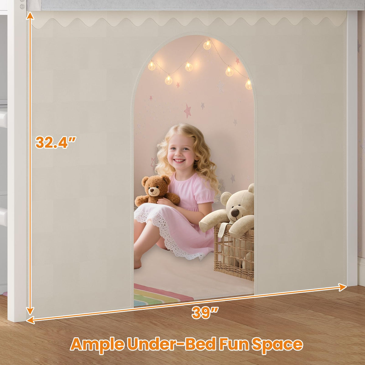Twin Size Low Loft Bed with 8 Storage Drawers L914282
