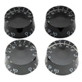 Black 4Pcs Guitar Knobs T127