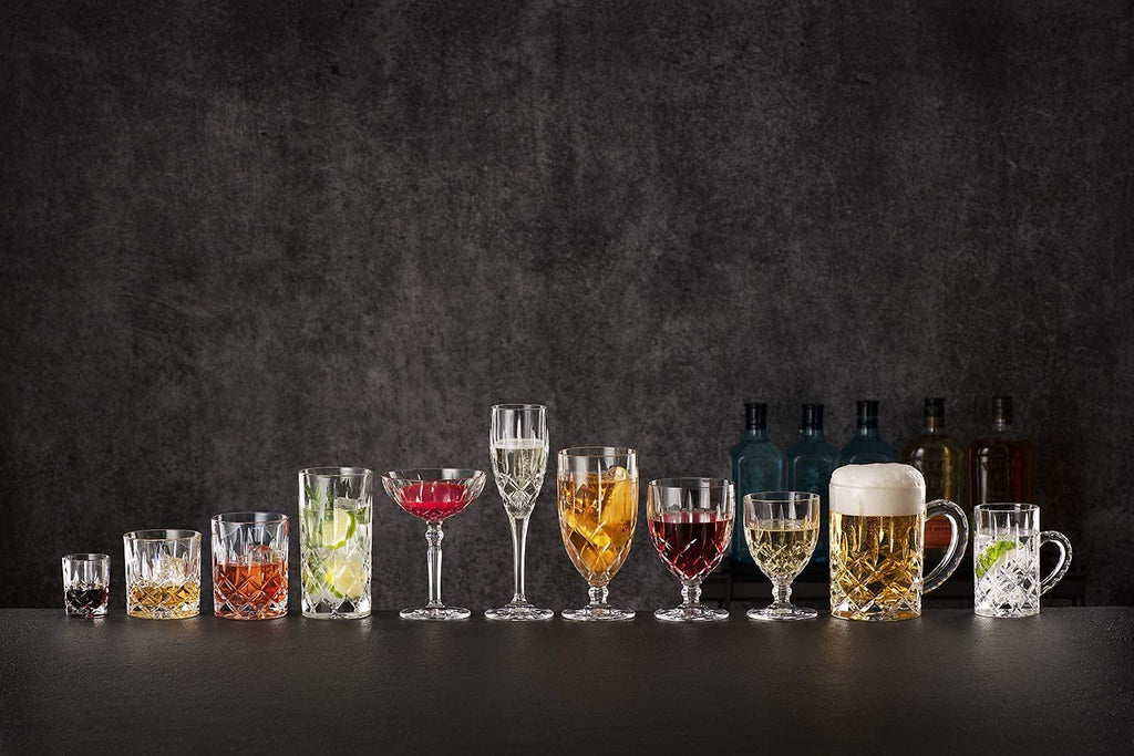 Clear Crystal Cocktail Coupe Glasses, Set of 2 K4878